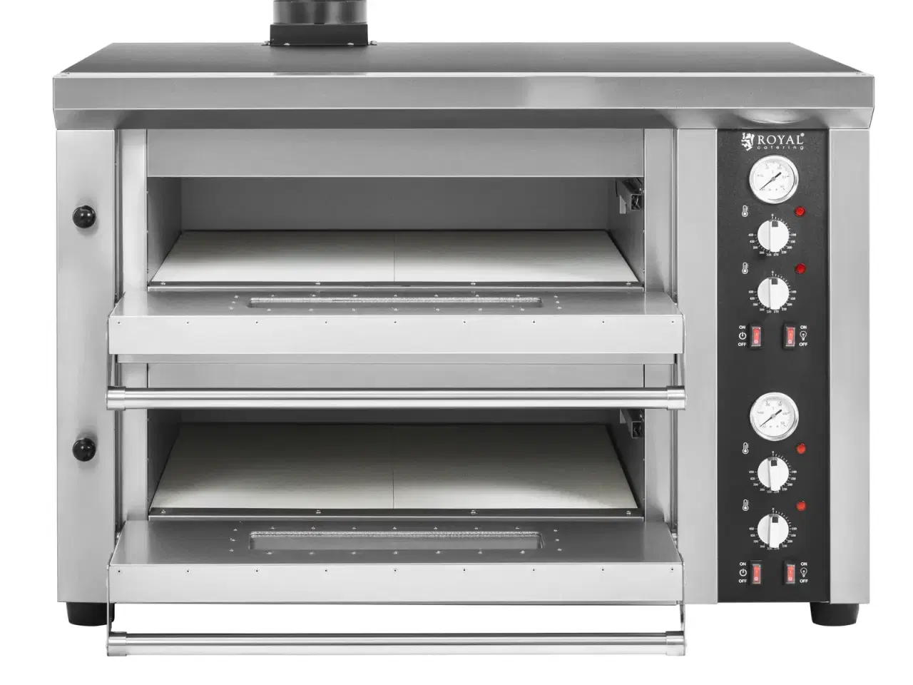 Billede 9 - Pizzaovn – 4+4 x 33 cm – 2 kamre – 8400 W 