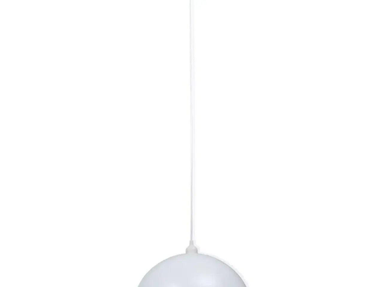 Billede 5 - Loftslampe halvkugle 2 stk. højdejusterbar hvid