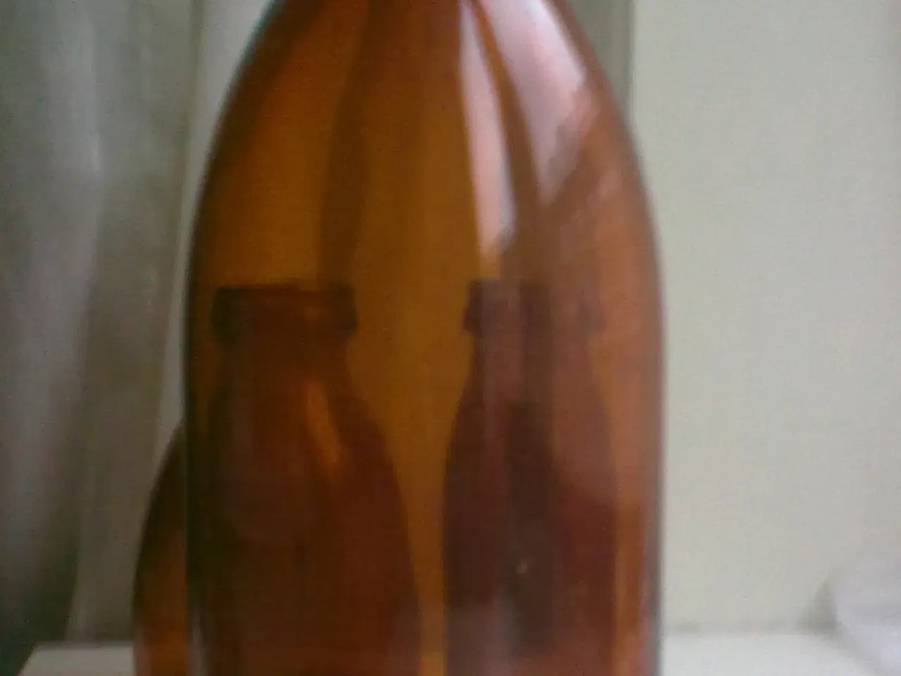 Billede 6 - Holmegaard rav brun glas flasker 3 x 1960r by mælk