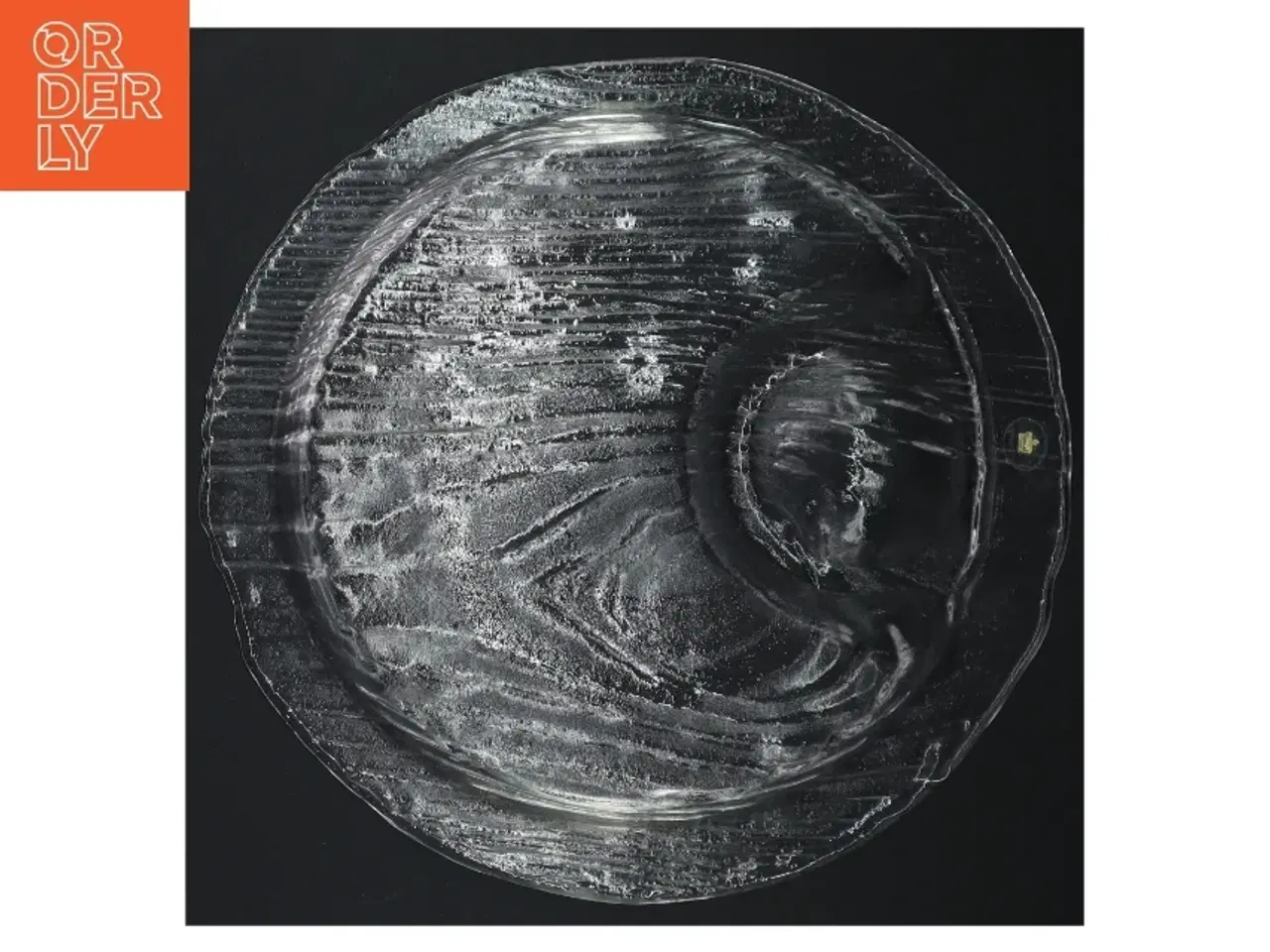 Billede 5 - Glasfad, Ø 24 cm fra svenske Royal Krona (str. Ø. 24 cm) 6 stk