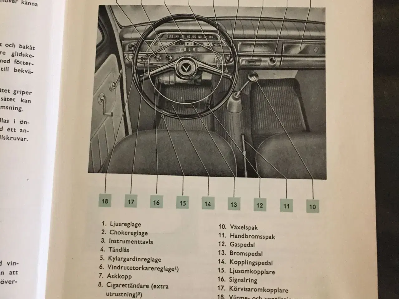 Billede 2 - Volvo PV 544, instruktionsbog