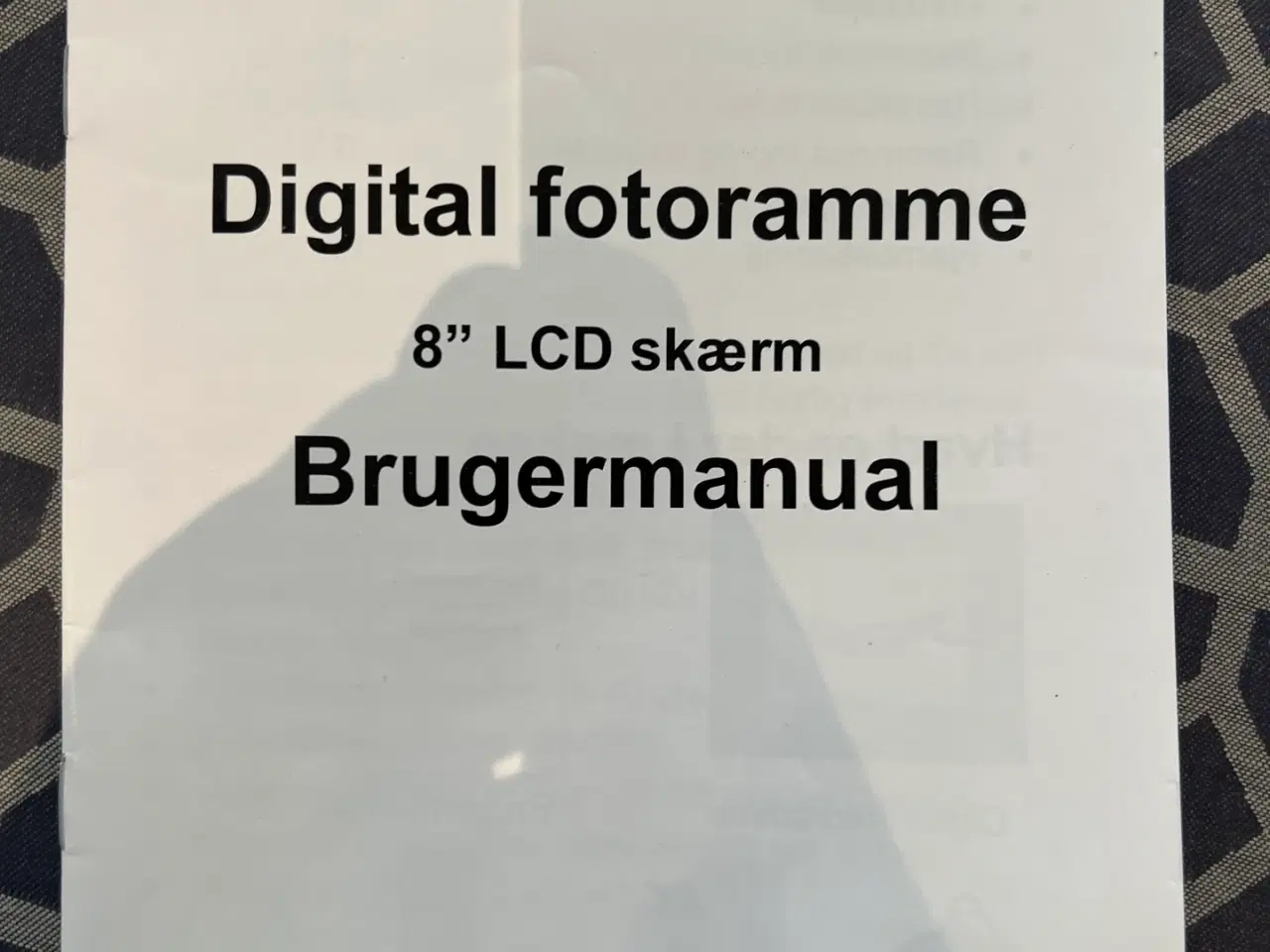 Billede 4 - Digital fotoramme 8'' LCD skærm