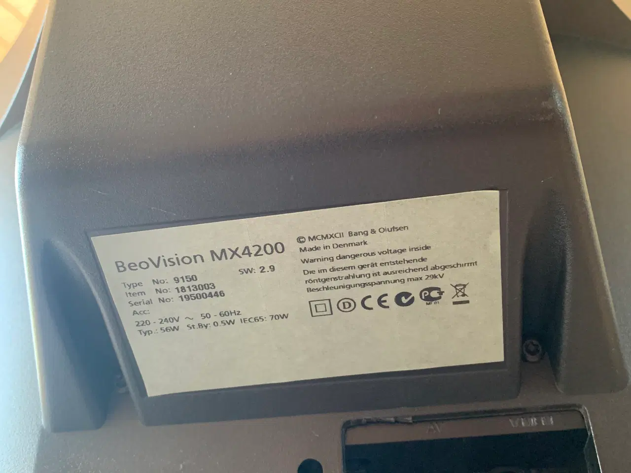 Billede 3 - BeoVision MX4200 i rigtig fin stand