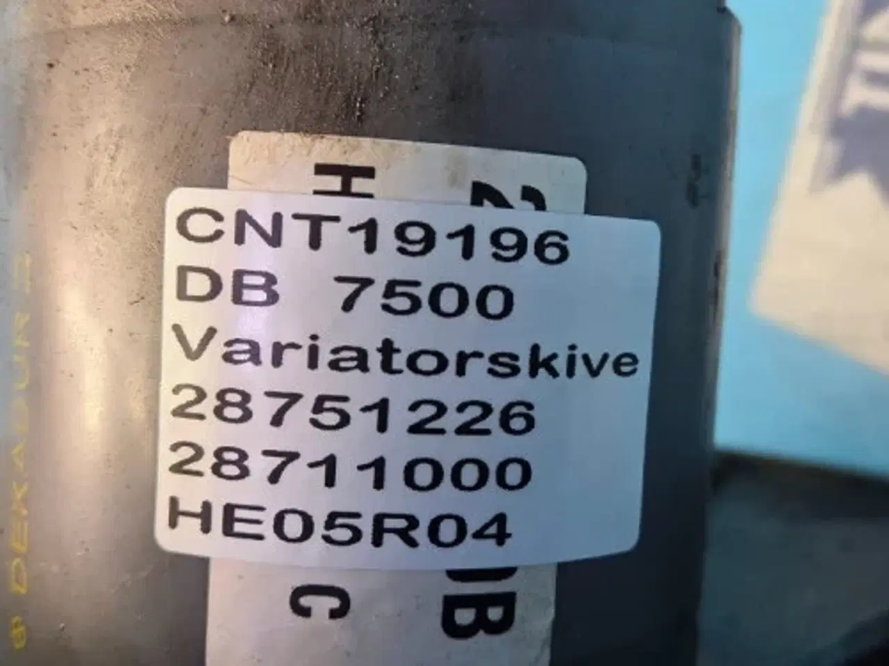 Billede 9 - Dronningborg D7500 Variatorskive 28711000