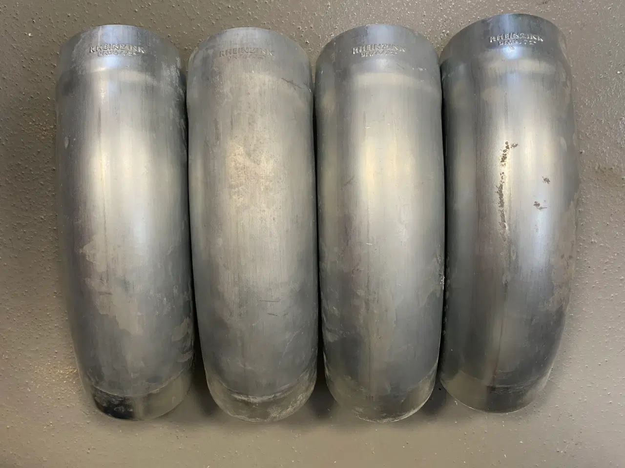 Billede 3 - Zink nedløbsbøjninger til tagrender 4 stk 