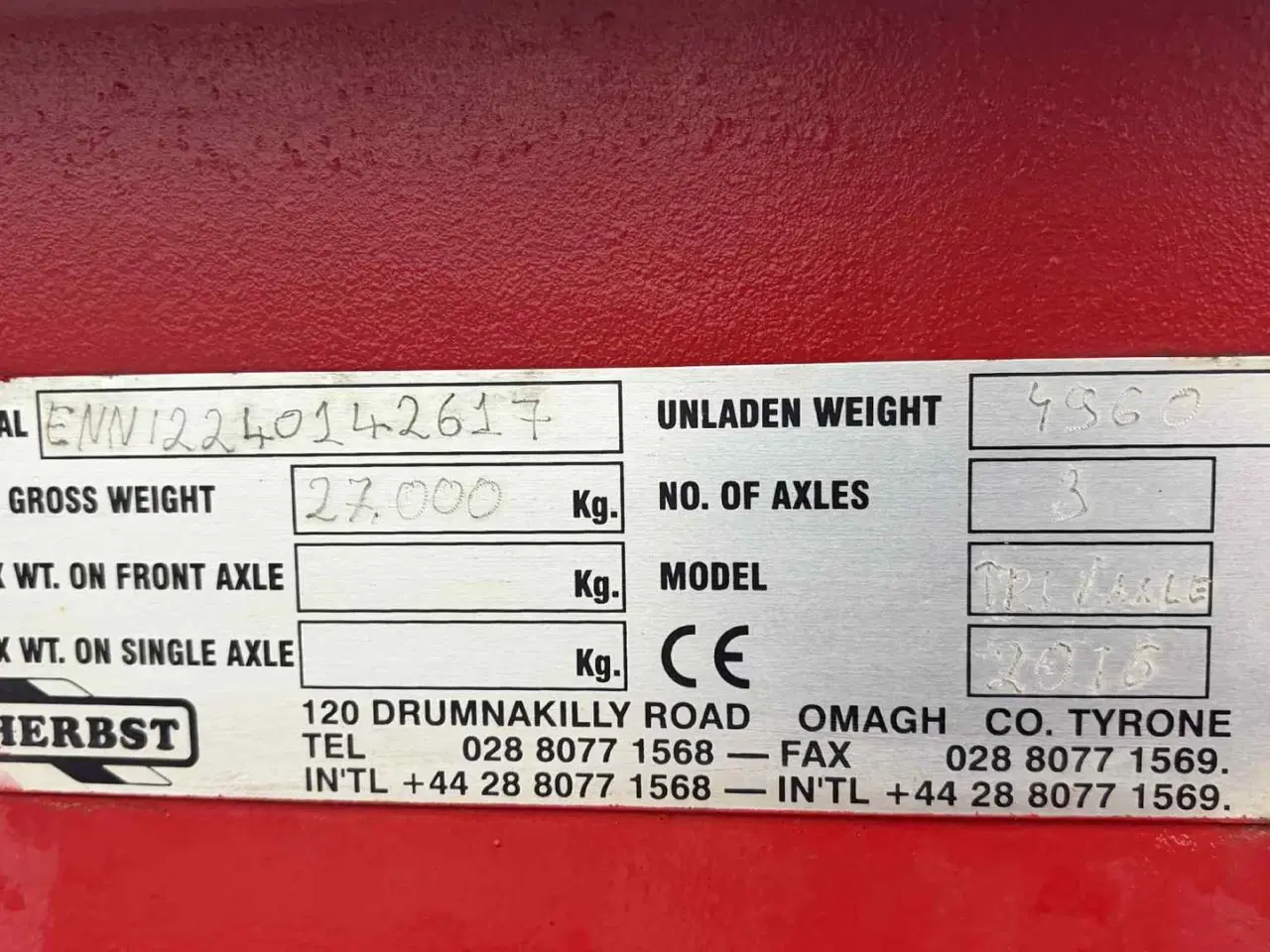 Billede 10 - Herbst 27 TON MASKINTRAILER