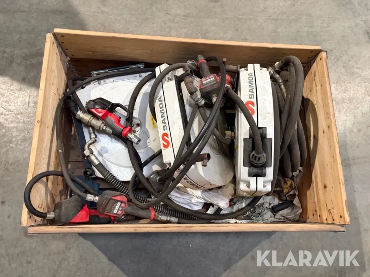 Billede 1 - Slangeruller Samoa Reel Master med Graco tællehåndtag 6 styk