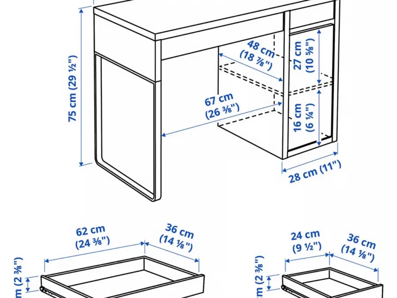 Billede 7 - Fint skrivebord - perfekt til børneværelset