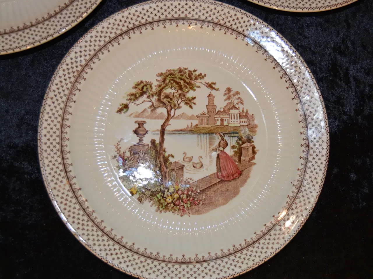 Billede 2 - Antikke frokost-tallerkner. - (Vintage - 1950)