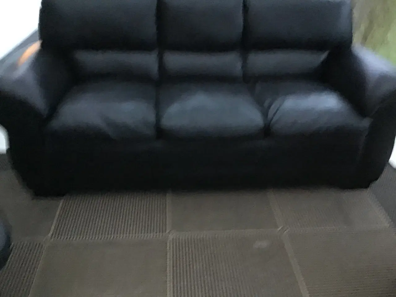 Billede 1 - Læder sofa