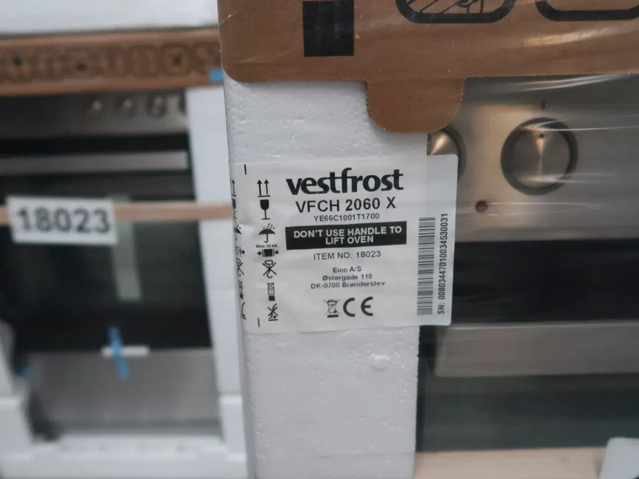 Billede 2 - Keramisk komfur VESTFROST VFCH 2060 X