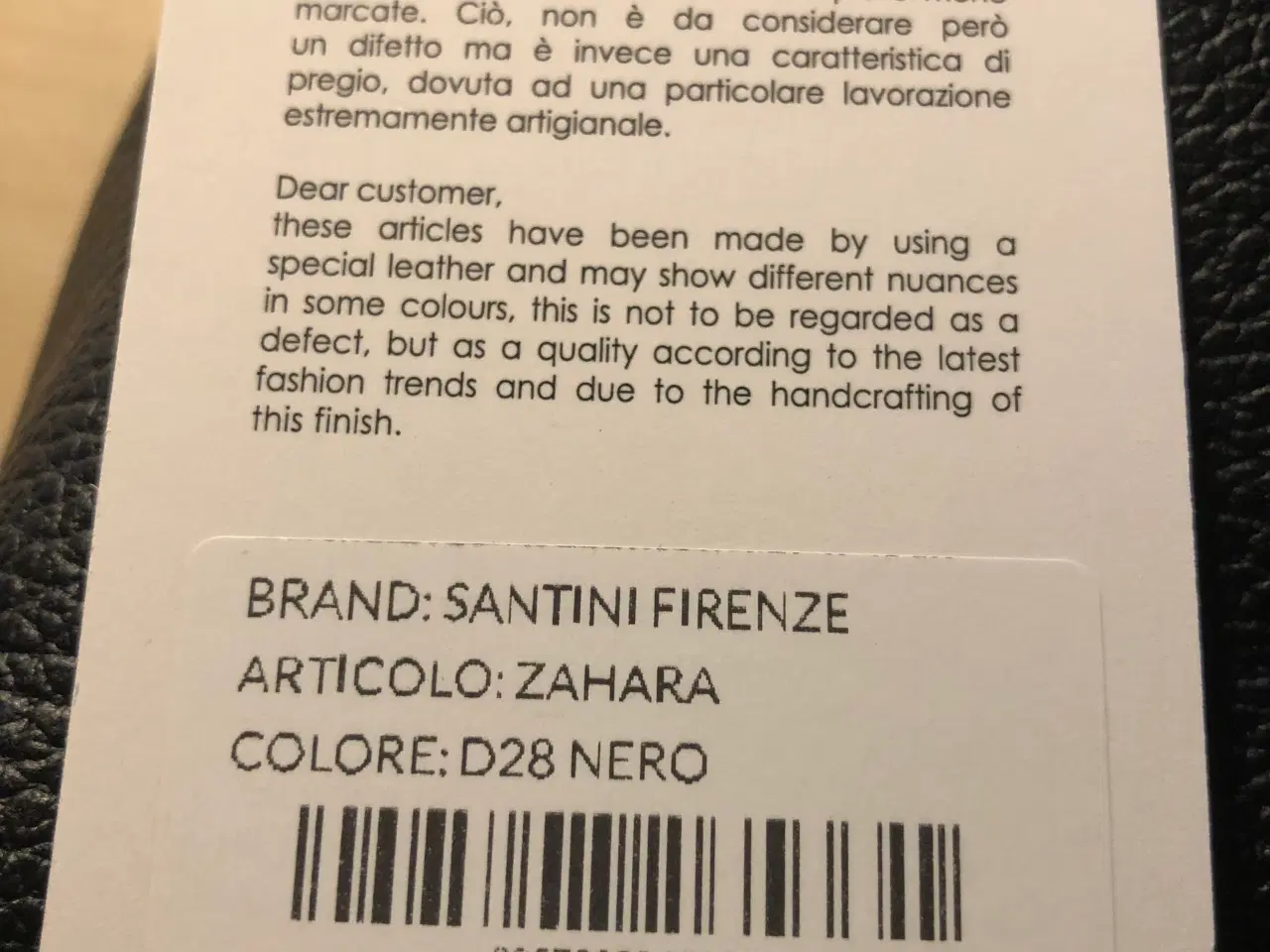 Billede 2 - Taske/clutch i læder fra Santini, Firenze