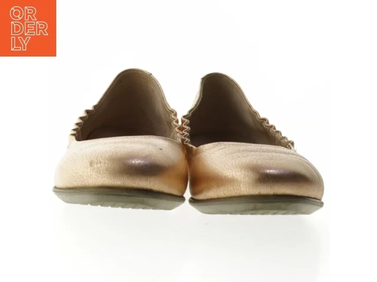 Billede 4 - Guld ballerina sko fra Ecco (str. 39 )
