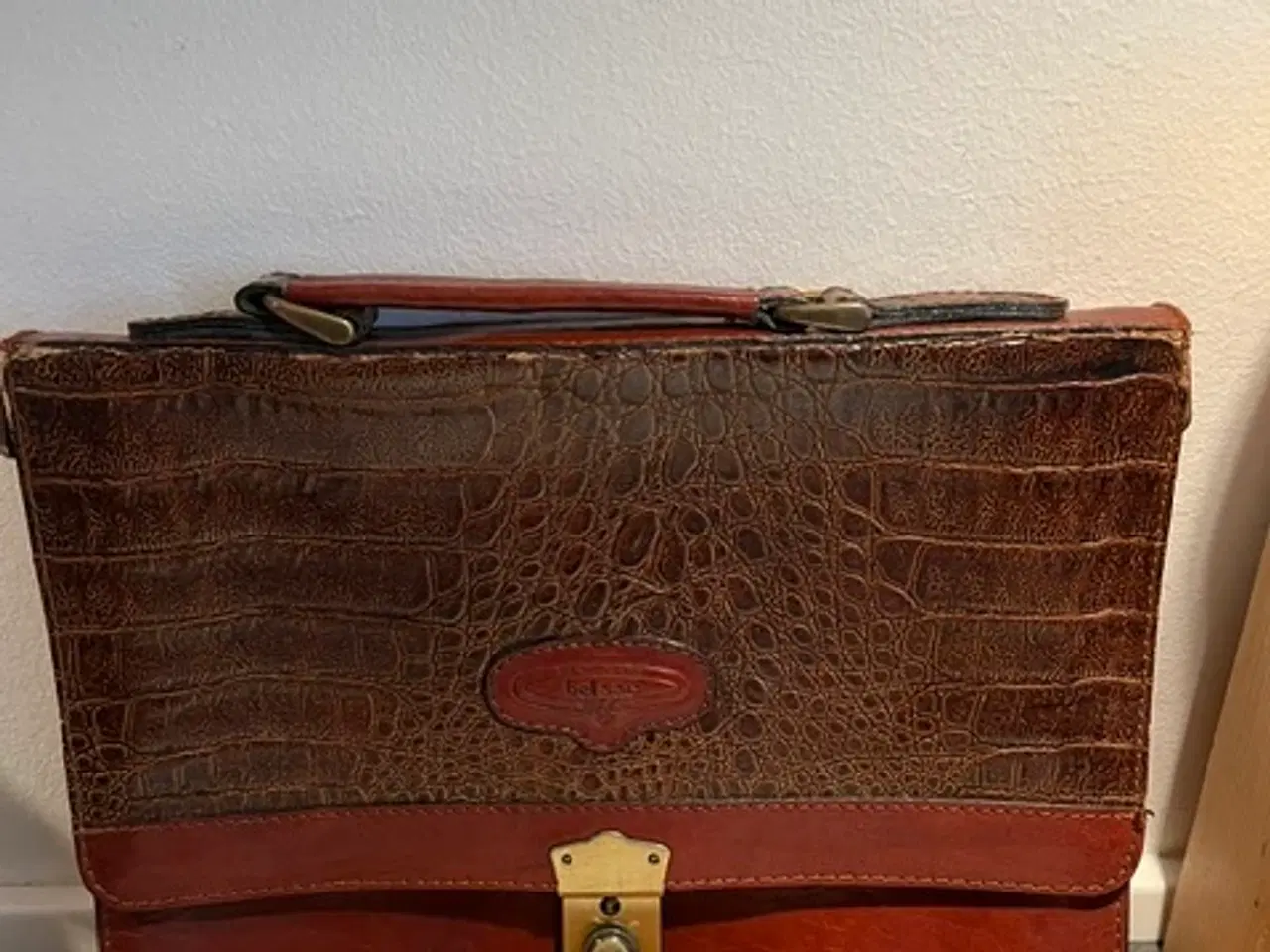 Billede 1 - Klassisk Belsac taske i læder (Vintage)