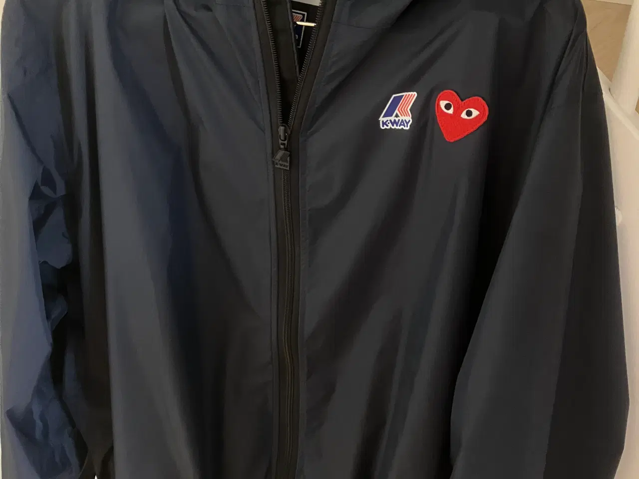 Billede 2 - K-WAY HOODIE FULL ZIP NAVY  COMME DES GARÇONS PLAY