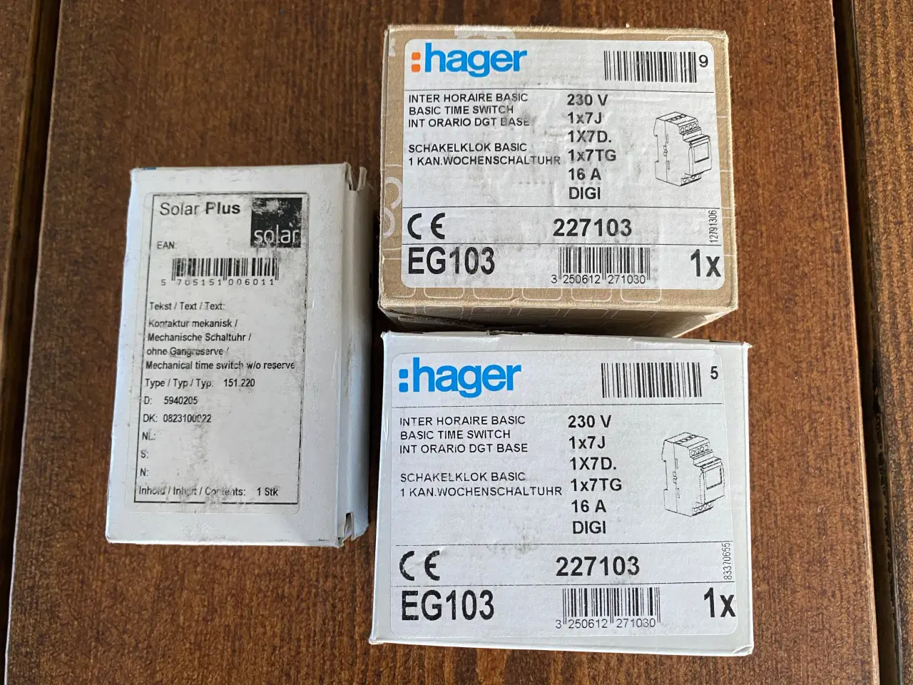 Billede 2 - Hager EG103 uge ur 16A 1 skifte