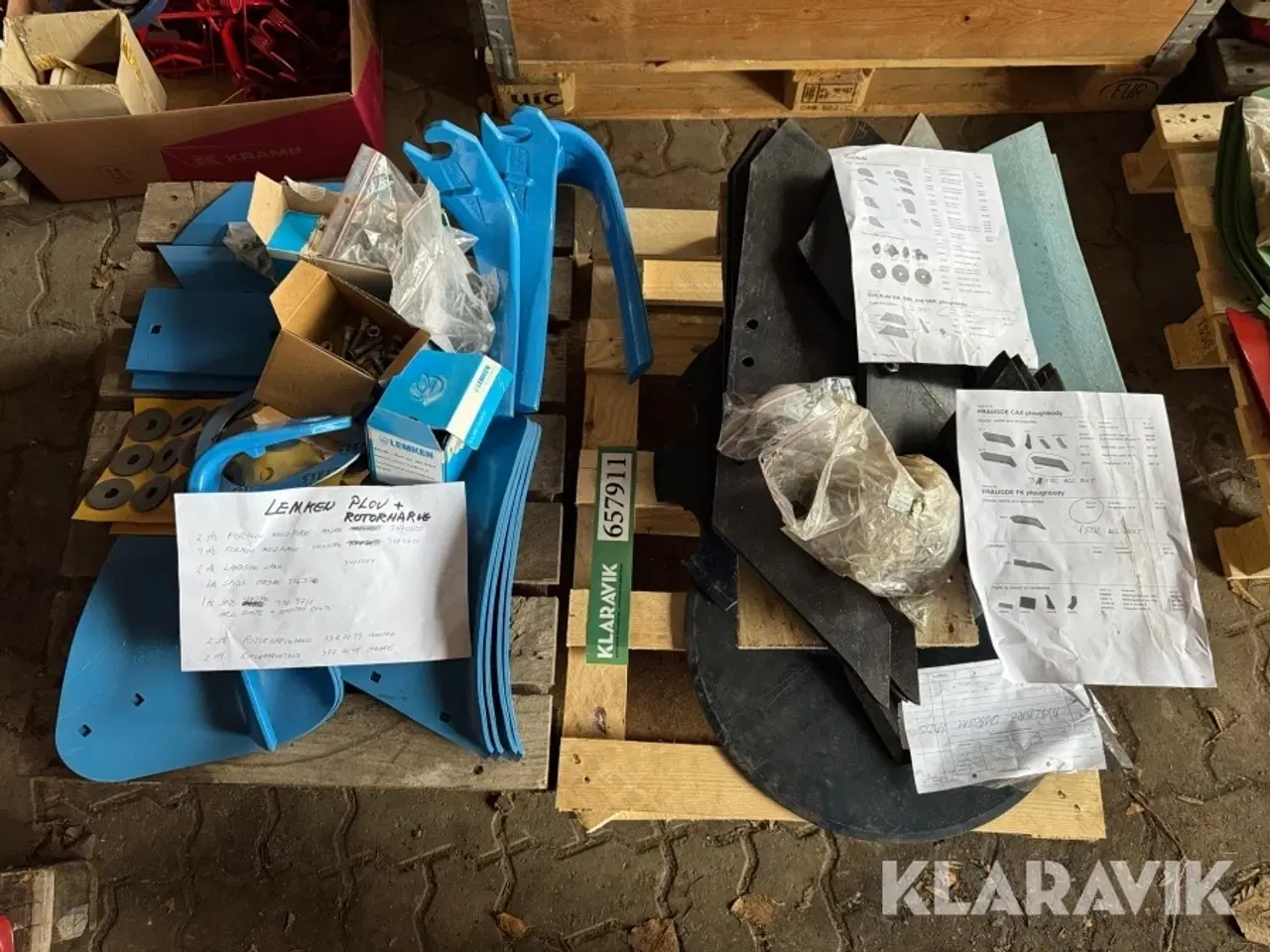 Billede 1 - Sliddele til rotorharvtænder og plov Lemken