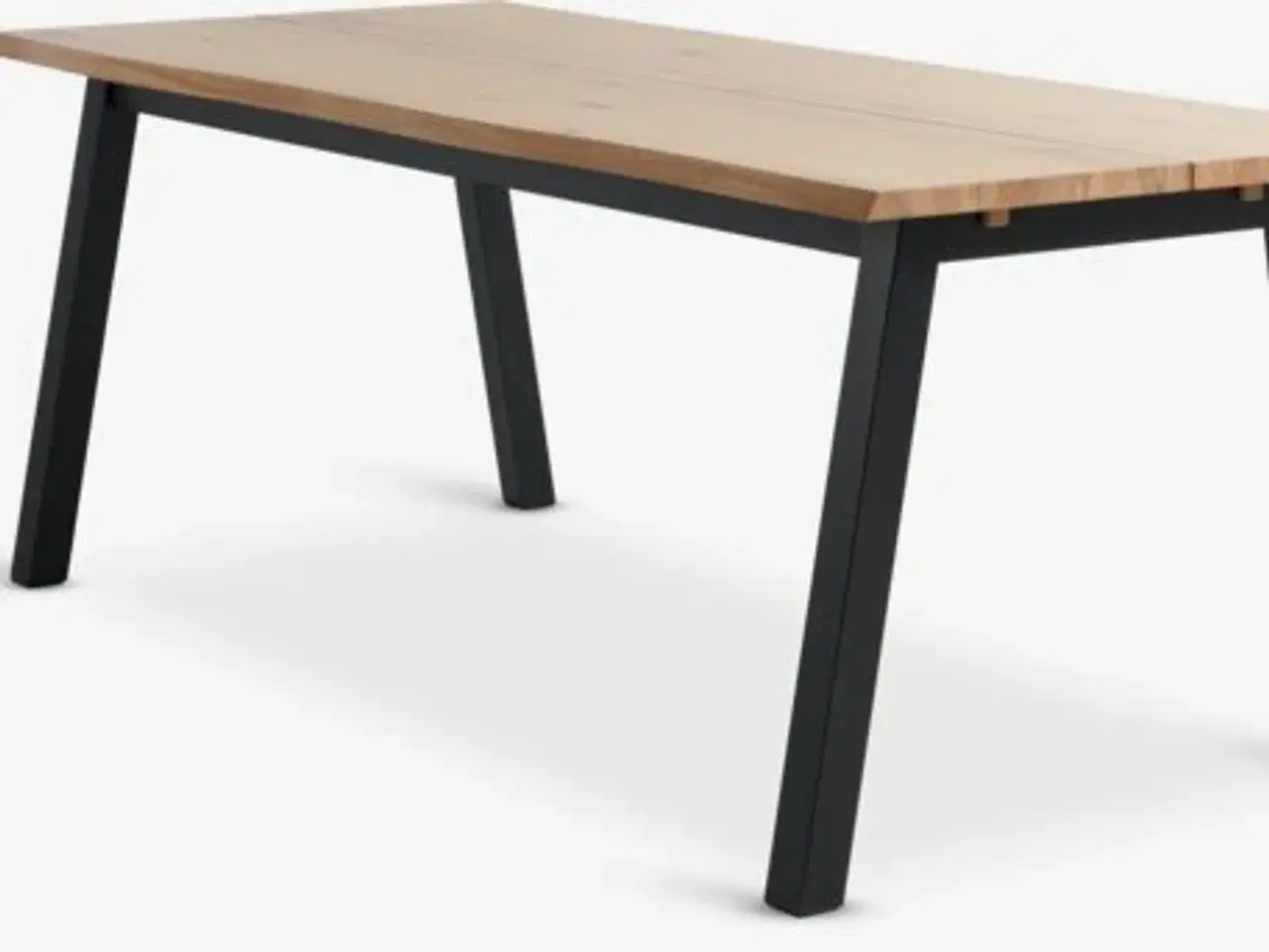 Billede 1 - bortgives: plankebord med 7 stole og tillægsplader