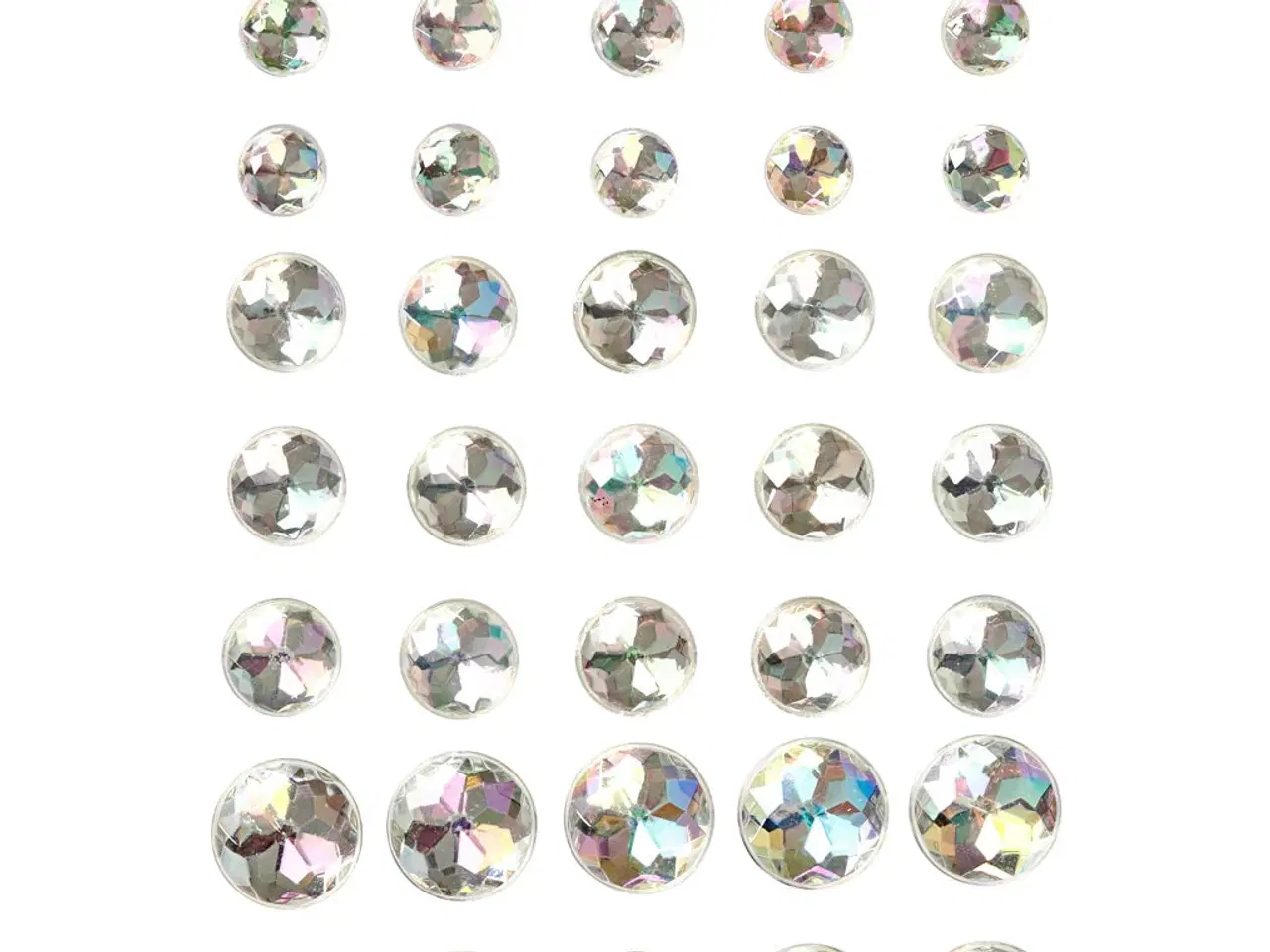 Billede 1 - Selvklæbende Rhinsten i Krystal - 40 stk. i 3 størrelser
