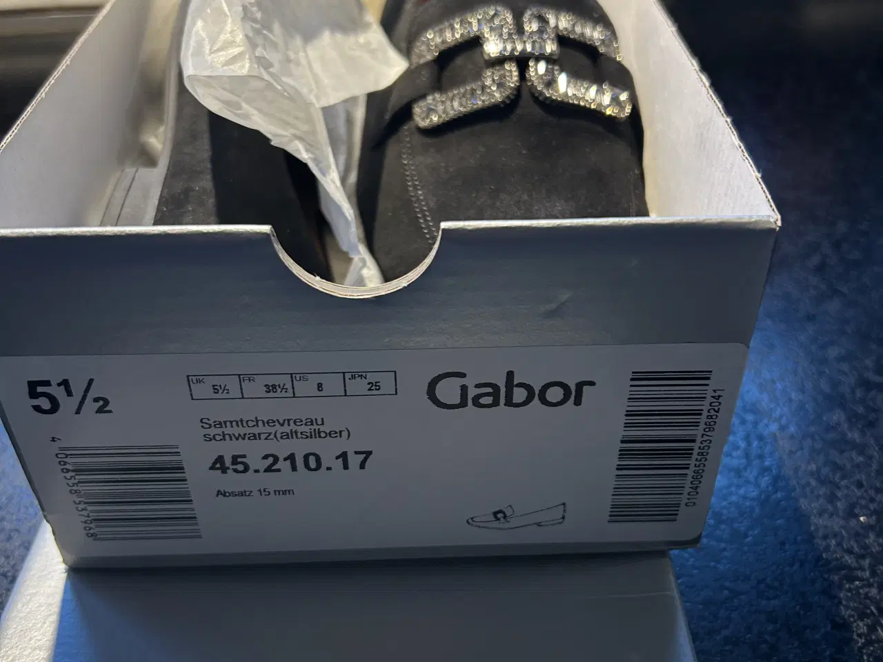 Billede 6 - Gabor sko sorte str 38 1/2 nye i æske