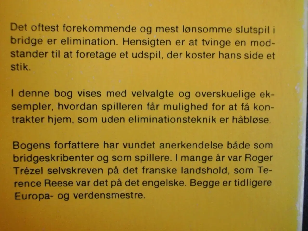 Billede 3 - elimination i bridge, af terence reese og roger tr