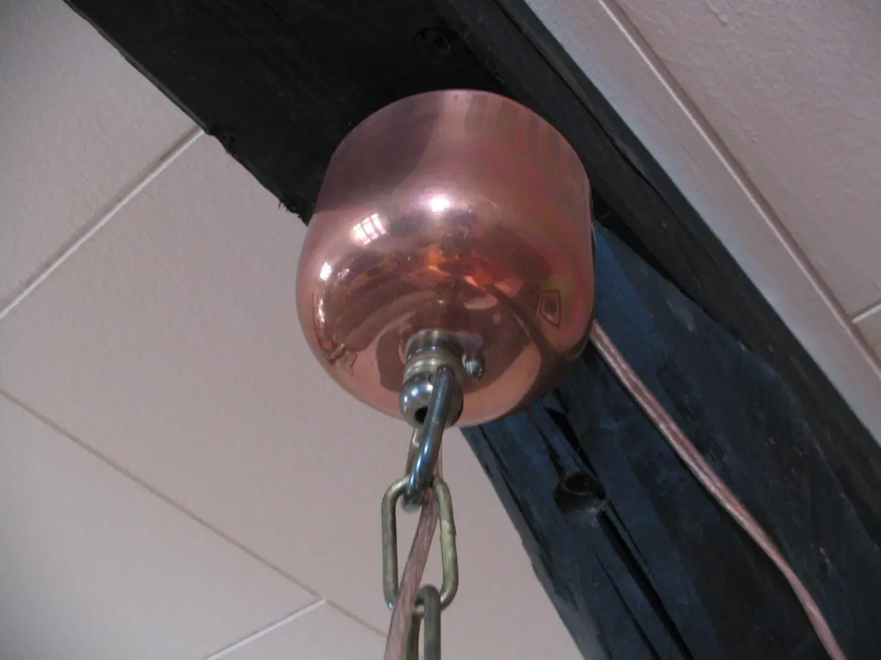 Billede 6 - Kobberlampe, kegleformet