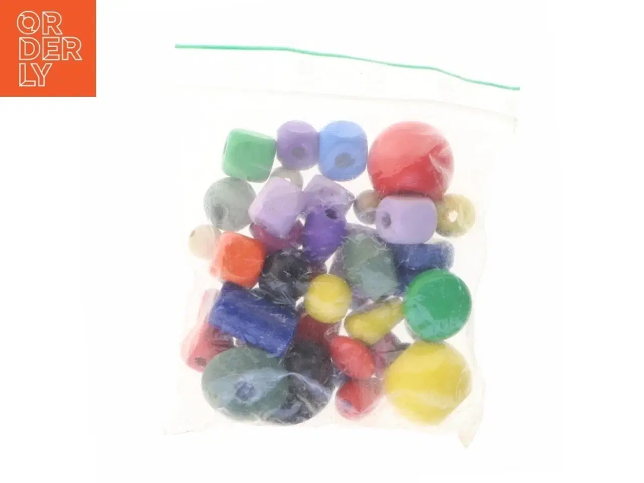 Billede 1 - Assorterede perler i blandet farver (str. Pose 9 x 9 cm)