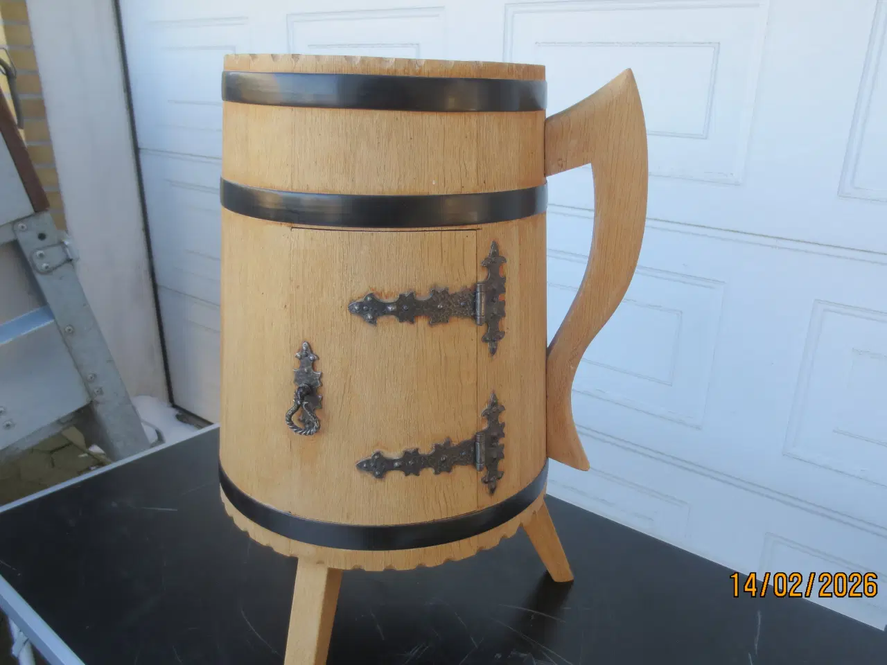 Billede 1 - 1 stk Rund Barskab/Tønde 