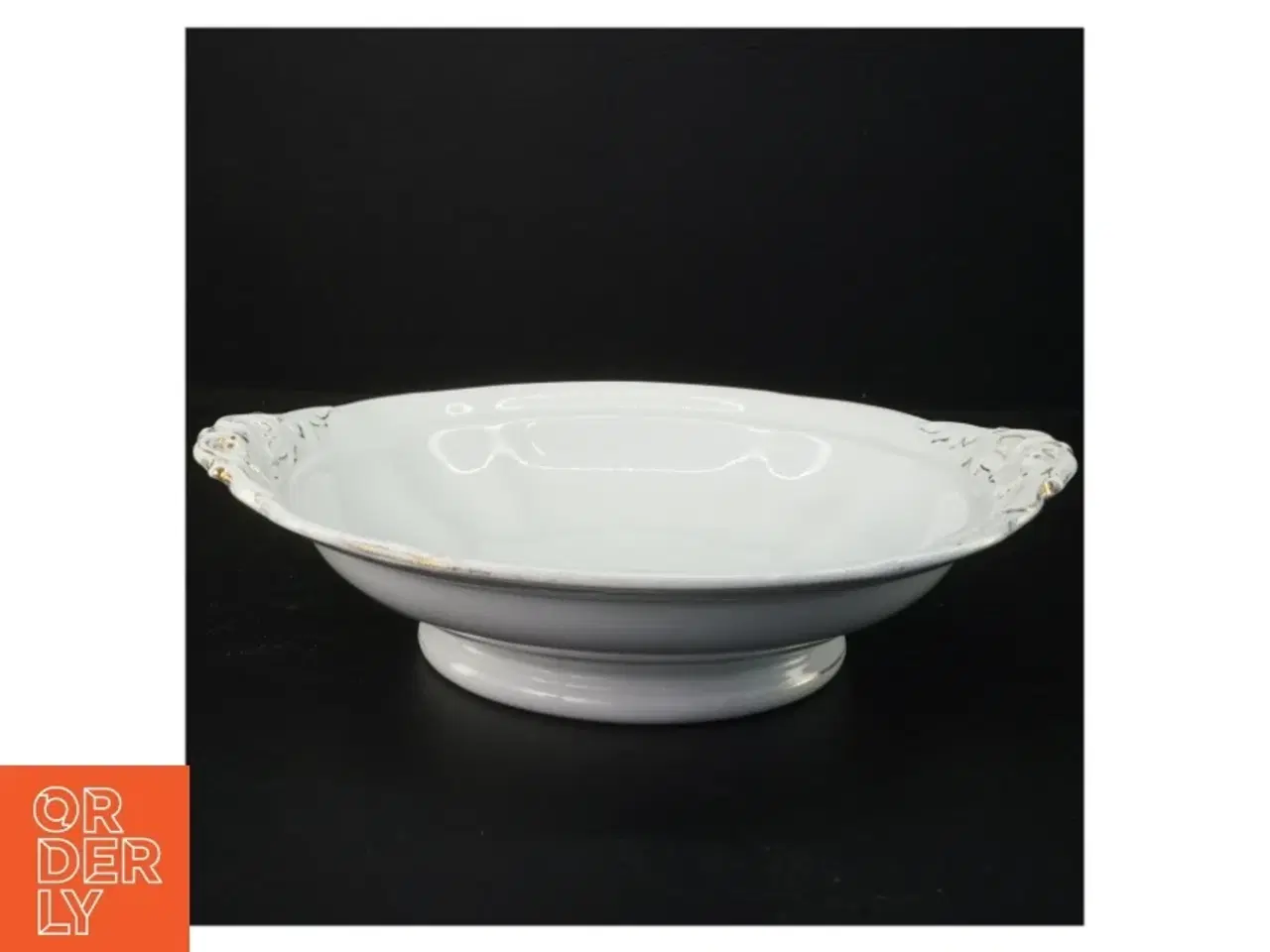 Billede 1 - Hvid serveringsskål (str. 29 x 26,5 x 6 cm)