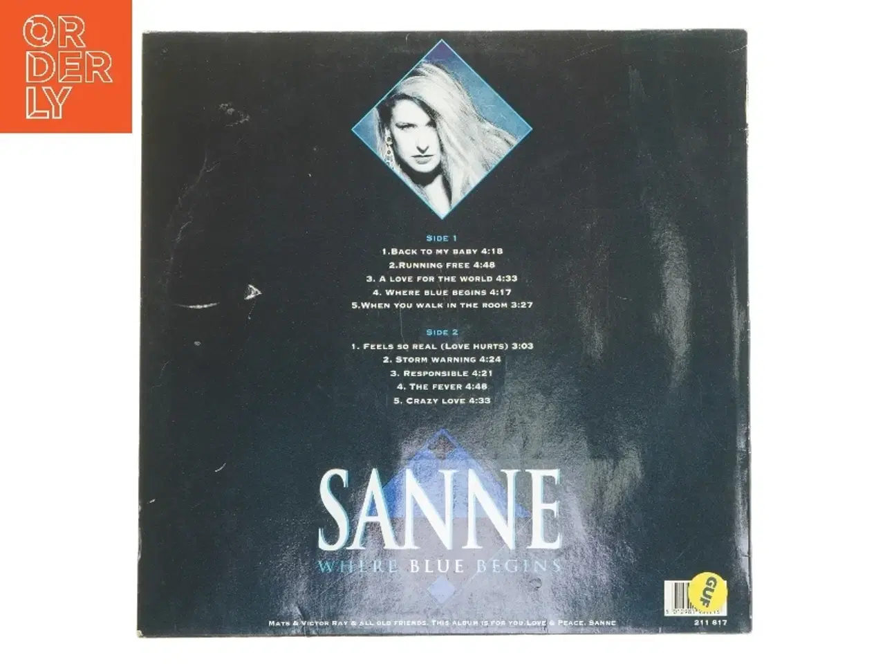 Billede 2 - Sanne: Where Blue Begins LP