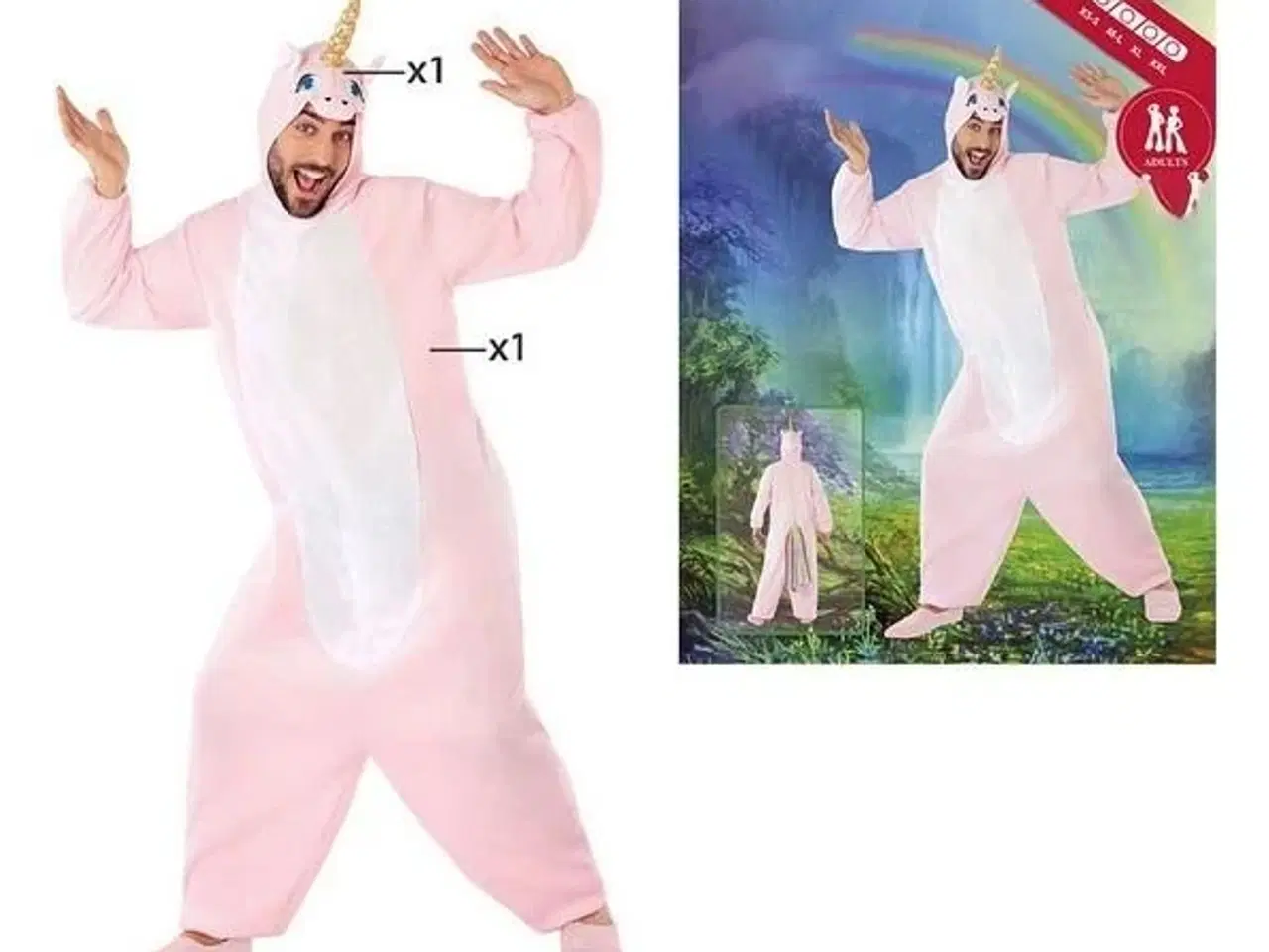 Billede 2 - Kostume til voksne Pink M/L