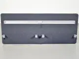 Götessons bordskærm i grå og aluminium, 160 cm. - 3