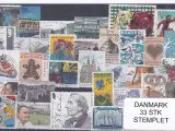 Danmark Samling - 33 Stk. Stemplet/Ustemplet
