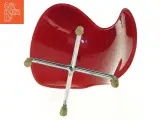 Rød retro kontorstol (str. 14x11 cm) - 4