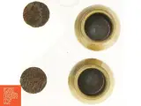 2 stk. Keramik Opbevaringskrukker med kork propper (str. 11 x 9 cm) - 4
