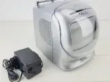 Retro Denver 5,5" Sort-Hvid TV med AM/FM Radio - 5