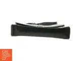 Sort læder skuldertaske (str. 26 x 19 cm) - 5