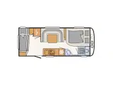 2023 - Dethleffs C´GO 565 FMK   Dejlig køjevogn med 2 køjer og dobbeltseng fra Hinshøj Caravan A/S - 4