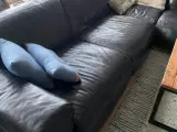 Læder hjørnesofa 