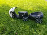 Børne scooter med anhænger