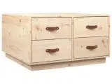 vidaXL sofabord 80x80x45 cm massivt fyrretræ