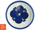 Keramik fad med blomst fra Knabstrup Denmark (str. 18 x 4 cm) - 2