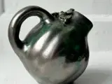 Lille grøn kande, metallisk glasur - 3