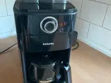 Philips kaffemaskine med kværn