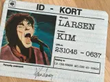Sjældent Kim Larsen Id kort klistermærke