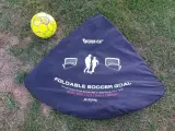 Transportable foldbare (pop-up) fodboldmål 