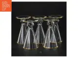 Vintageglas med guldkant (str. 8 x 5 cm) - 2
