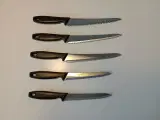 5 Fiskars knive for 95 kr.
