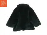 Pelsfrakke i sort fake fur (str. 98 cm) - 2