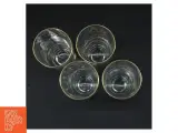 Sæt af glas med guldkant (str. 17,5 cm) - 2